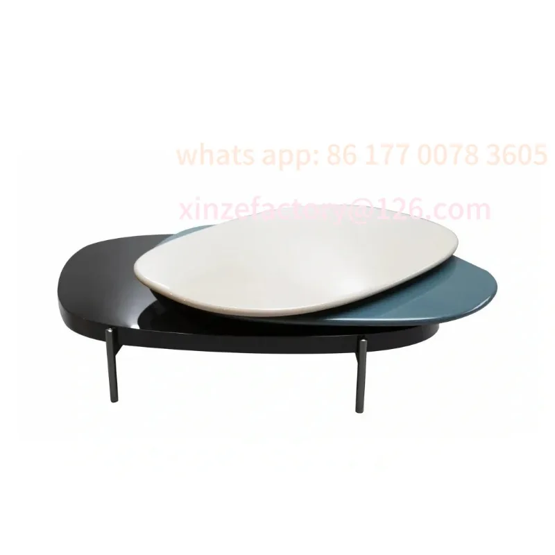 

Customizable household coffee table size light luxury, tea tableItalian minimalist, living room rotating