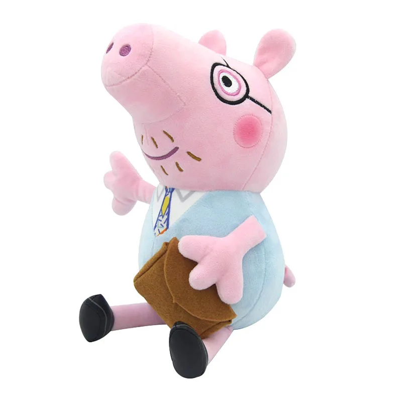 Peppa Pig 30CM Plush Stuffed PP Cotton New Clothing Doll Pig Family Mom Dad Model Kids Toys Anime Figure George Birthday Gifts