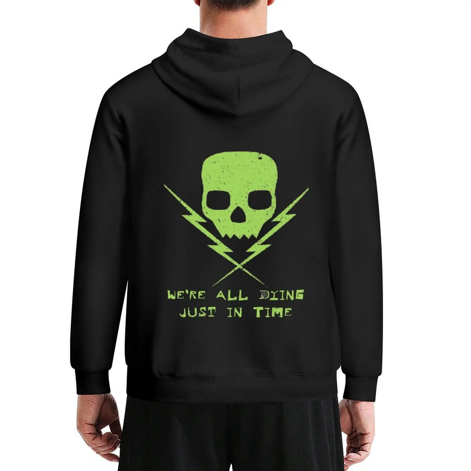 

Death by stereo - we're all dying just in time. Hoodie men's sweat-shirt set korean style clothes mens hoodie