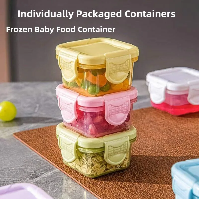 

Baby Food Grade Portable Fruit Box Thickened Sealed Freshness Preservation Sample Box Baby Complementary Food Container