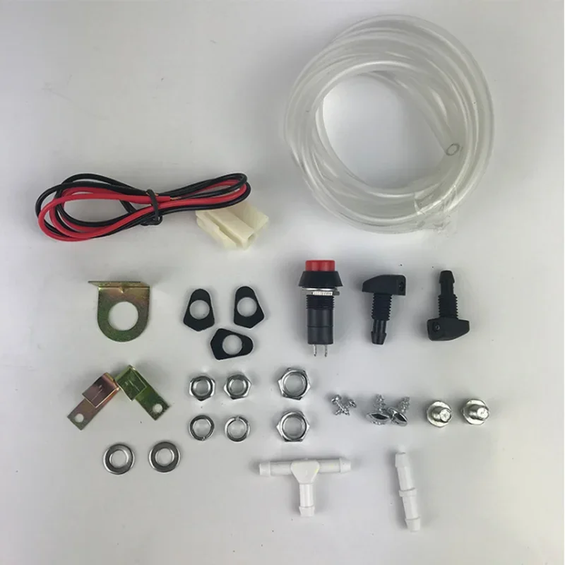 Car Styling Washer Tank Pump Bottle Kit Universal 12V 1.8L Windshield Wiper Systems Reservoir