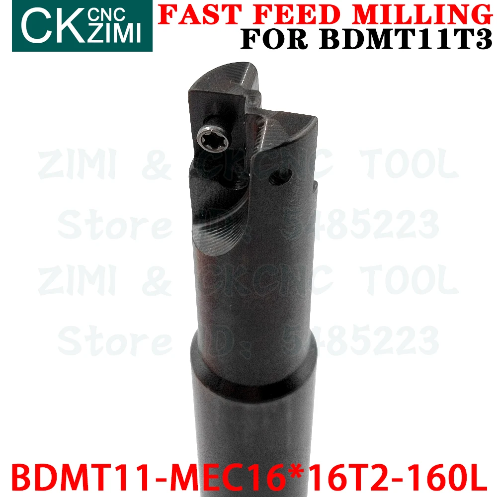 BDMT11-MEC16*16T2-160 2T Fast Feed Milling Tool Holder Milling Cutter Indexable Tools for BDMT 11T308ER Fast feed milling insert