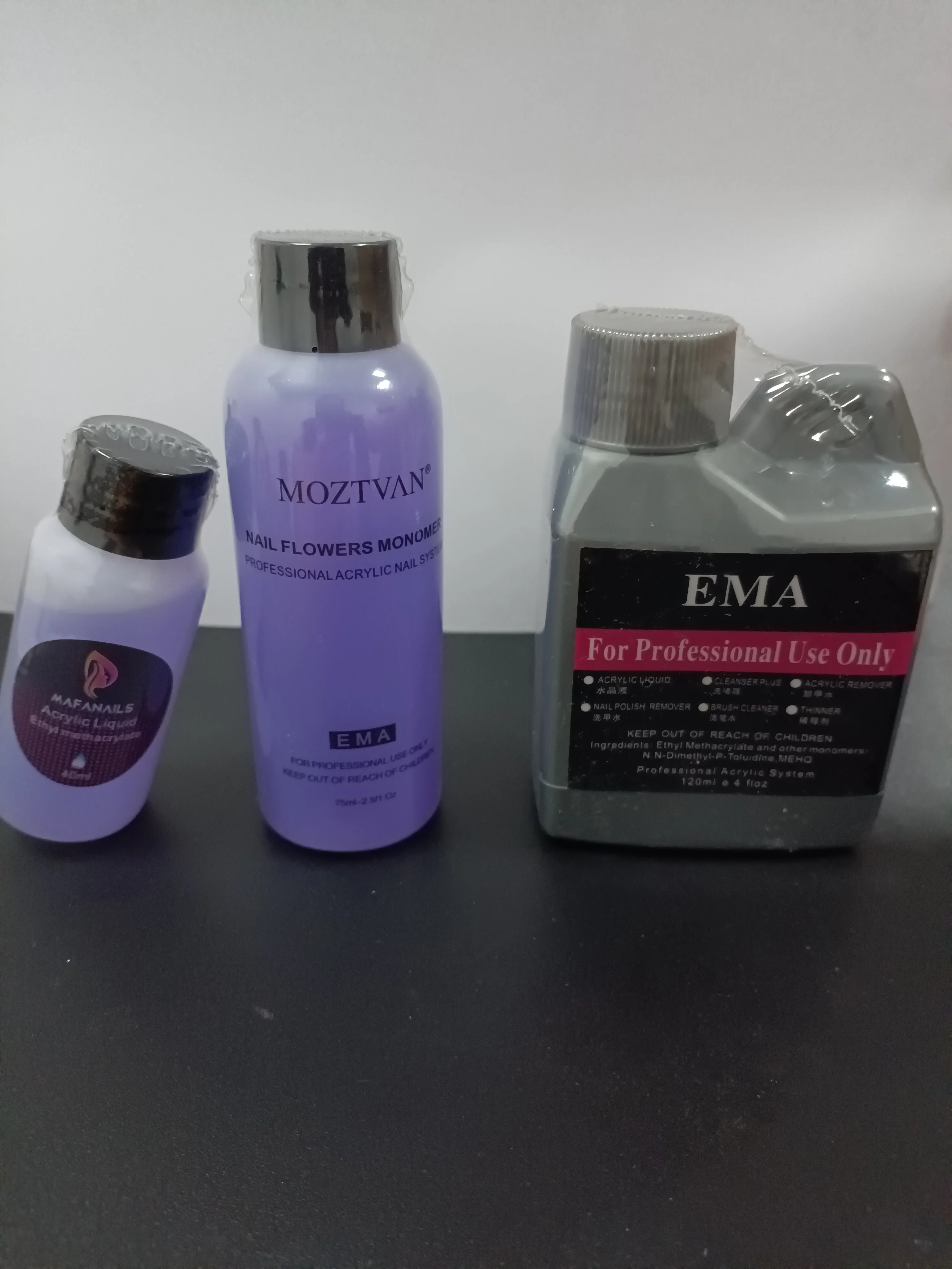 40/75/120ML EMA Acryl Vloeistof Monomeer 1 * Gebotteld Professionele Uitbreiding Kristal Poeder Nagelvloeistof DIY manicure Bouwer Vloeistof