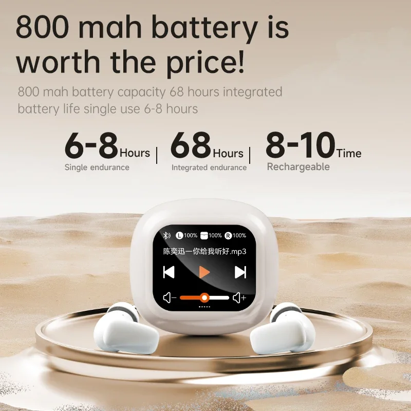 EARDECO TWS سماعات بلوتوث لاسلكية سماعات أذن رياضية سماعة بلوتوث مع ميكروفون ساعة توقيت على مدار الساعة سمّاعات بلوتوث