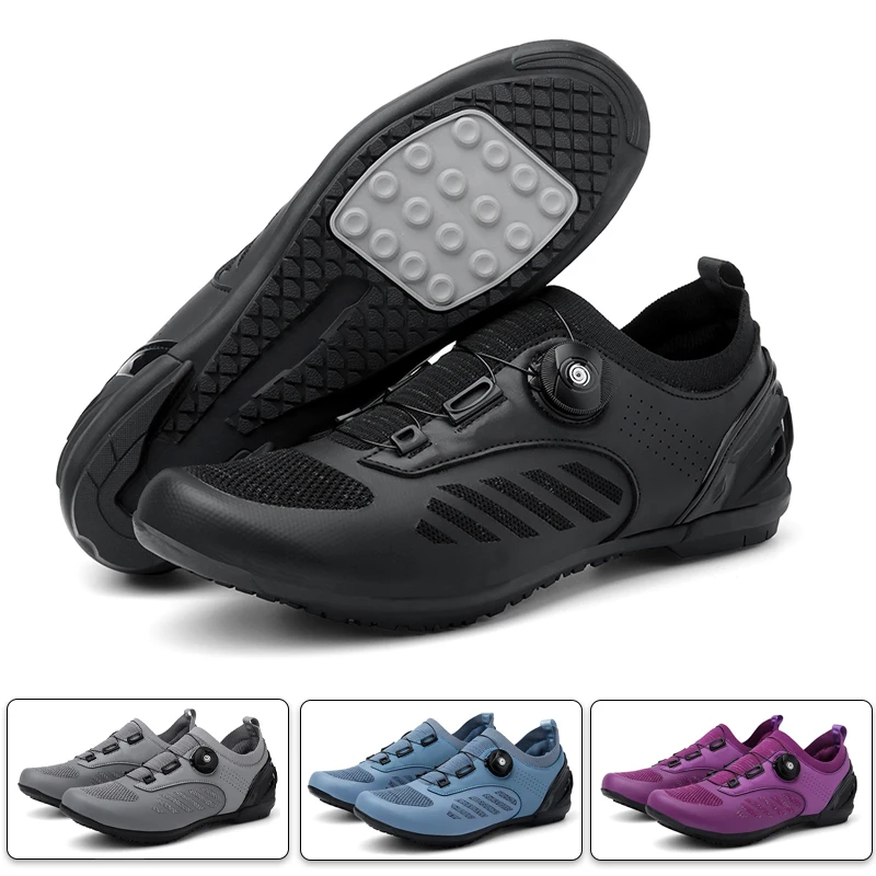 

Breathable Lock-Free Cycling Shoes Flat Pedal Shoes Men Bike Cleat Sneaker MTB Bicycle Biking Women Breathable Indoor Boots