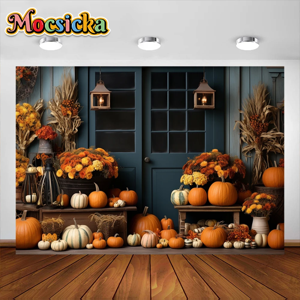모시카 호박 배경, 아기 생일 케이크 스매시 사진 소품, 어린이 성인 포토콜 장식, 가을 할로윈 배경