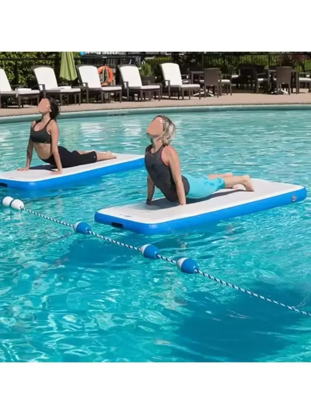 

Custom Fitness Equipment Gymnastics Water Sports Floating Inflatable Water Yoga Mat