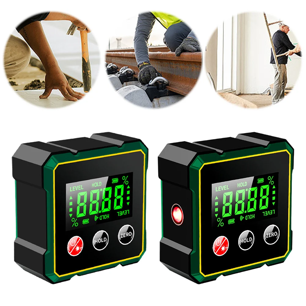 

Магнитный цифровой угломер 360° ° Мини-инклинометр, перезаряжаемый магнит, гониометр, измерительный инструмент