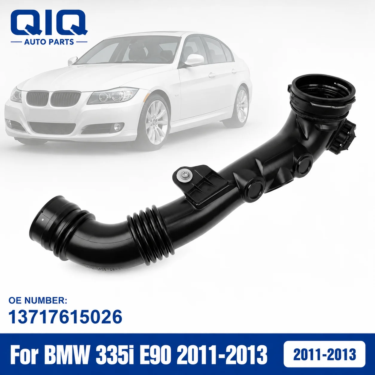 Upper Intake Charge Pipe Air Hose For BMW 335i E90 2011-2013 3.0L N55 135i E82 E88 X1 xDrive35i 13717615026 13717599294