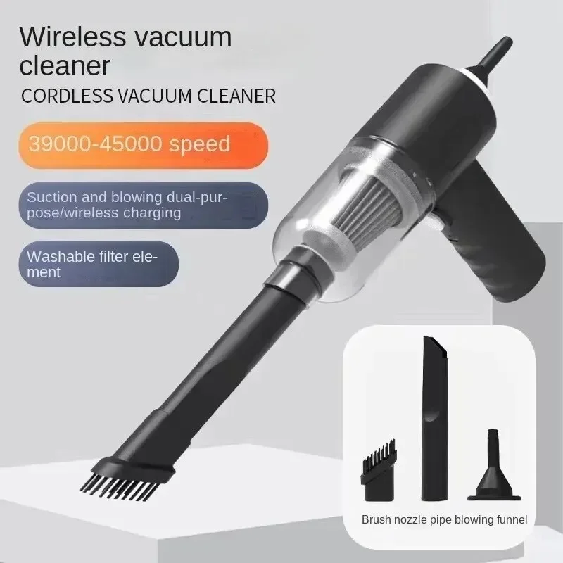 Car Wireless Mini Vacuum Cleaner High-Power Wet and Dry Dual-Purpose Multi-Function Usb Charging Portable Handheld Small Car