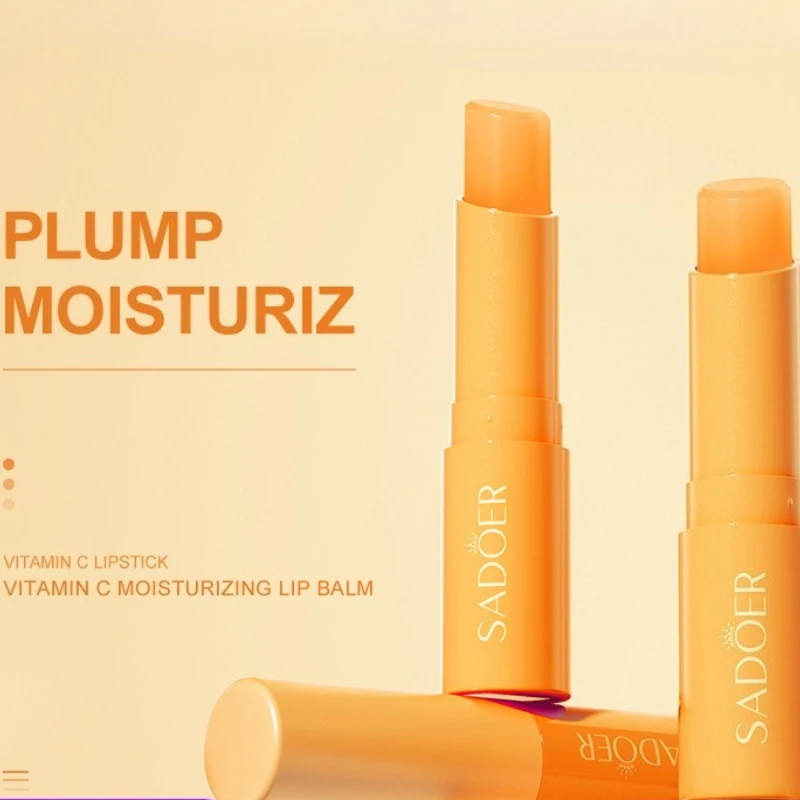 Baume à lèvres à la vitamine C, 2.7g, nourrissant, hydratant et hydratant, nourrissant, durable, prévient les fissures, réparation, soins quotidiens