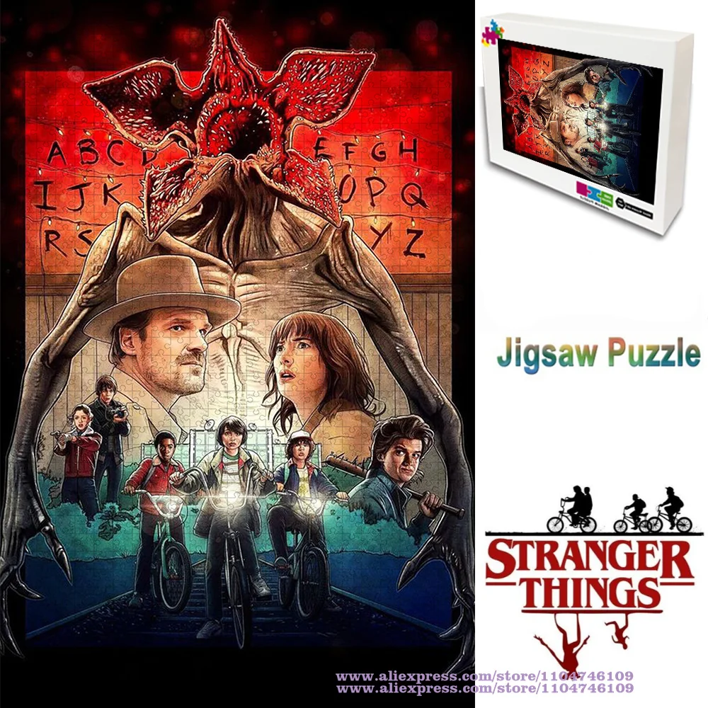 

Stranger Things Puzzle Jigsaw 108/200/300/500/1000/1500Pcs Intelligence Puzzles Creative and Imaginative Puzzles Gifts