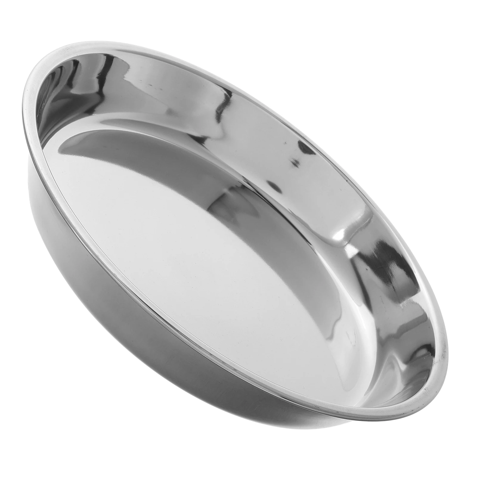 

Korean BBQ Grill Ash Tray Bbq Grill Plate Large Capacity Stainless Steel Round Plate Portable Camping Fireplace Tray