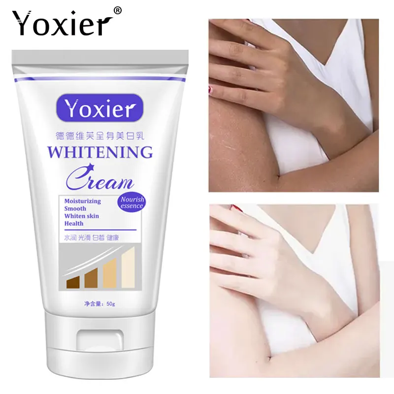 

Body Whitening Cream Nourish Moisture Rehydration Fade Black Spots Improve Joint Dullness Brighten Potent Pearl Body Care 50g