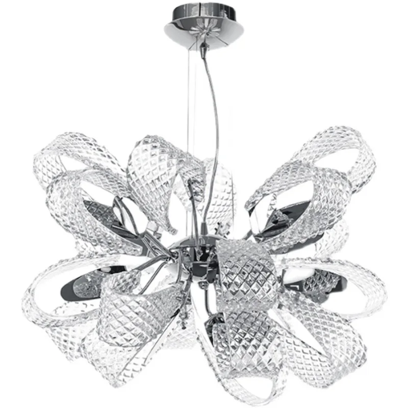

Postmodern simple living room lamp, design sense flower light luxury creative chandelier