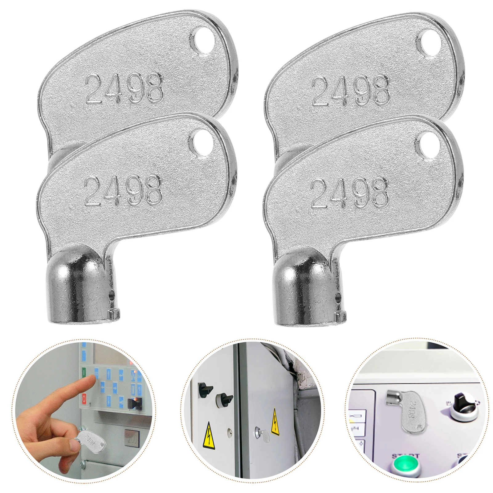 Set di chiavi di accensione da 4 pezzi, attrezzature per carichi pesanti, sostituzione dell'operatore di veicoli da costruzione, durevole, resistente all'usura, per tutte le stagioni