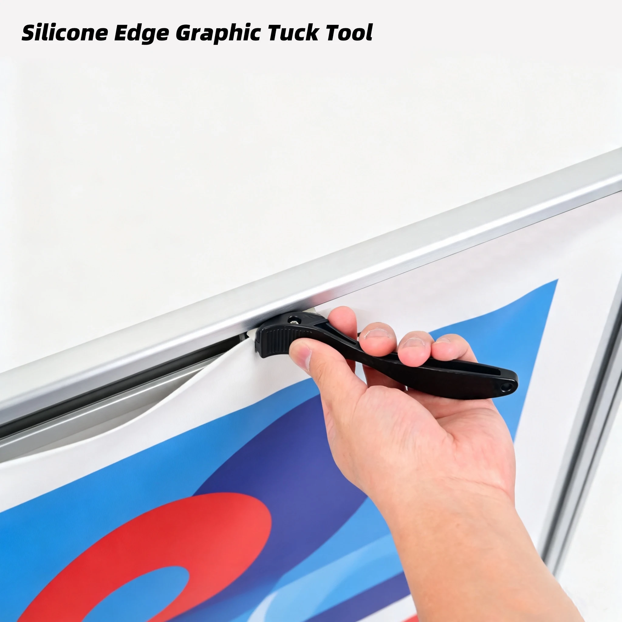 EHDIS 2pcs Handheld Tucking Tool Set For Window Film Edge Tinting Car Vinyl Wrap PPF Install Gaps Seam Smoothing Fold Squeegee