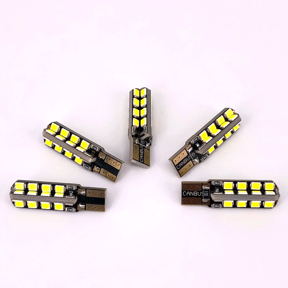 300PCS T10 960LM Error free CANBUS 2835 32 SMD W5W 194 White Auto Car Wedge Lamps LED Bulb 6500K Car Door Lights