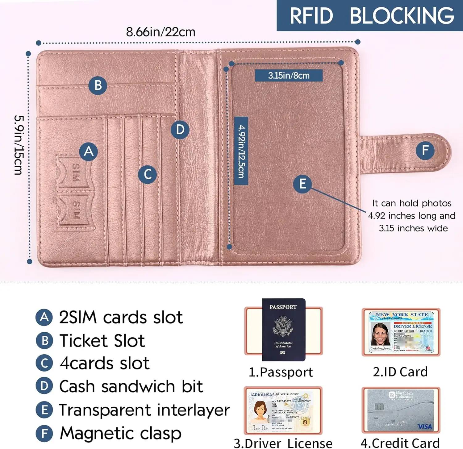 

Сумка для паспорта с рисунком самолета, многофункциональная идентификационная карта, банковская карта, RFID-зажим для паспорта, чехол-кошелек из искусственной кожи, дорожные аксессуары