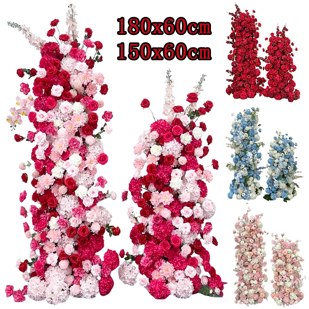Wedding Arch Flower - ترتيب زهور صناعية فاخرة من الهيدرانجيا