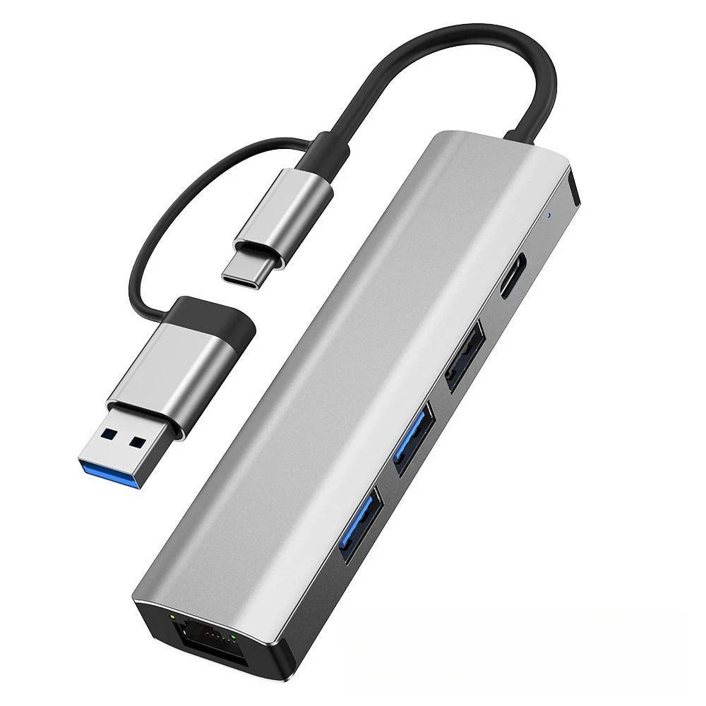 Typ-C USB 2-in-1 Gigabit kabelgebundene Netzwerkkarte für Laptop und Tablet USB auf Ethernet 2.5 – Detail 13