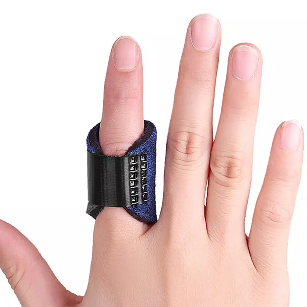 Adjustable Finger Splint Brace Built-in Aluminum Alloy Mallet Finger Brace for All Fingers Tendon Release Pain Relief Tool