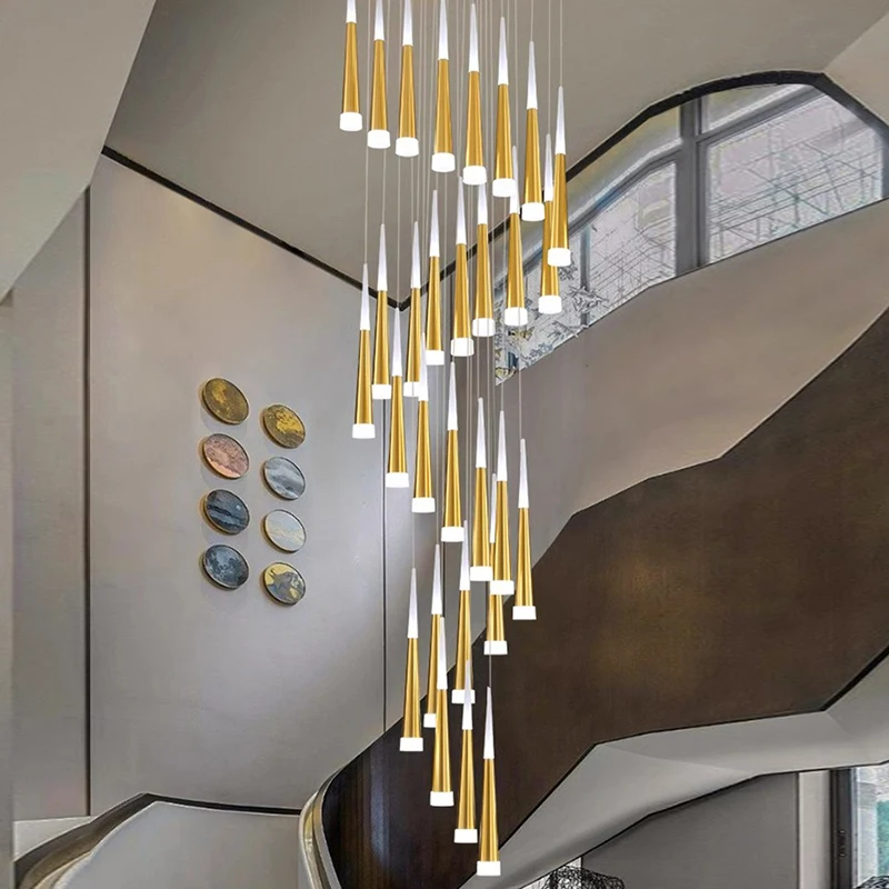 

Nordic home decoration, stair chandelier, living room bedroom and dining room Pendant lights, ceiling light, indoor lighting