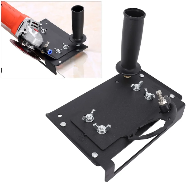 Angle Grinder Tile Chamfer Tool Iron High Accuracy 45° Angle Grinding Machine Chamfering Bracket With Nozzle And Water Tube