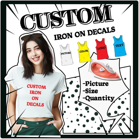 Bilashmart Custom Chest badges Custom Brand Logo Thermal stickers on clothes Heat-Sensitive Patches Heat Vinyl Ironing Stickers Decor