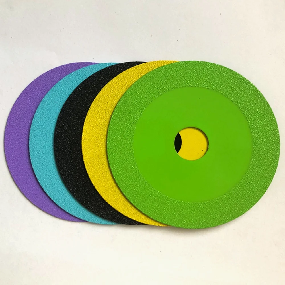 Glass Cutting Disc Set with Adapter 10cm Ultra-Thin Saw Blade Jade Crystal Grinding Chamfering Cutting Blade Purple