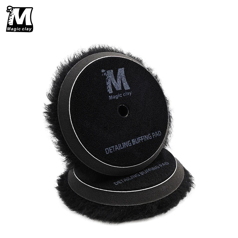 

Black Wool Cutting Pad Detailing Buffing Pad Detailing Auto Car Polisher Polishing Pad Coarse Cut Wool Pad