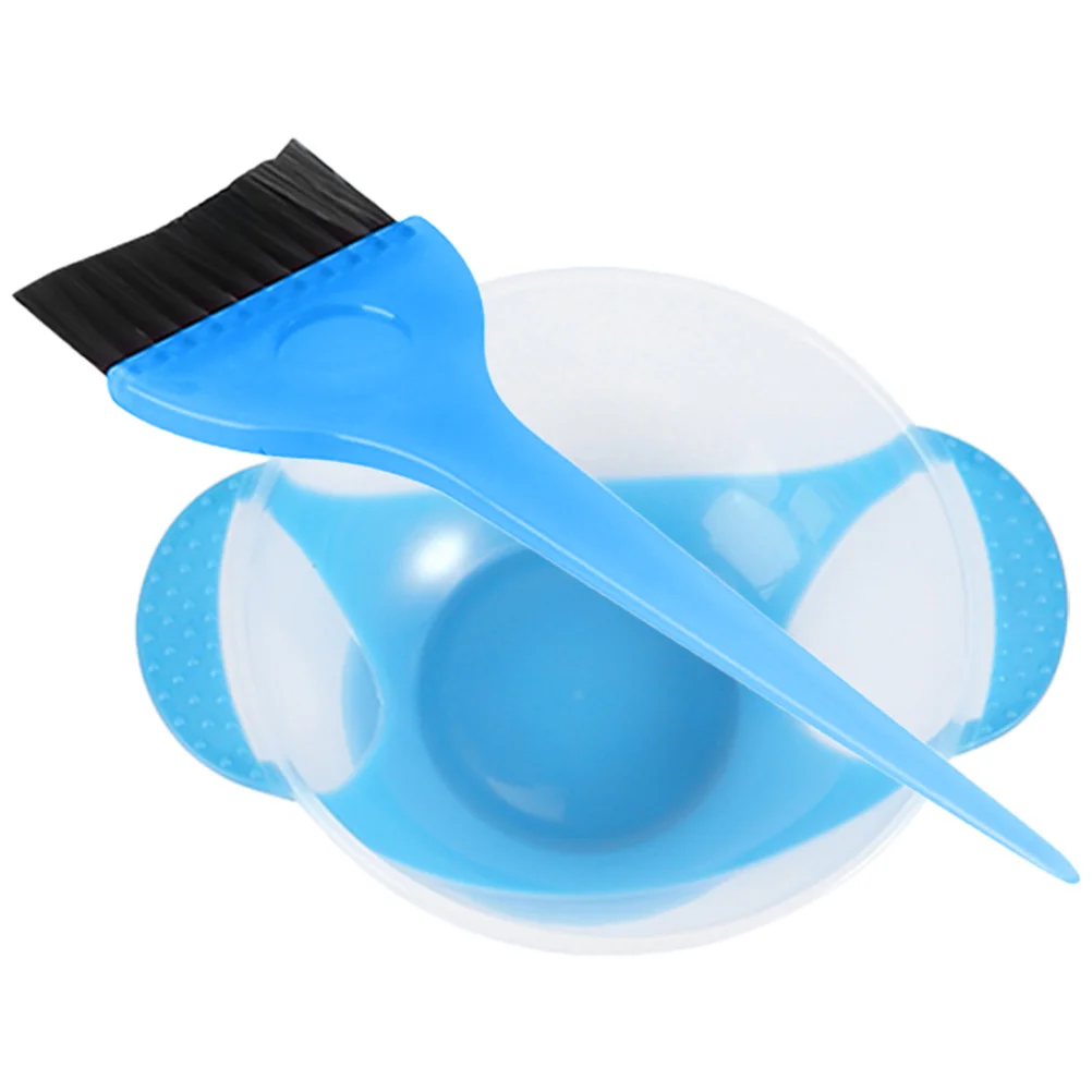 1Set Hair Dye Brush and Bowl Set Thickened Plastic Mixing Bowl Flexible Bristles Easy Clean Hair Coloring Tool Kit for Salon Spa - Image 4