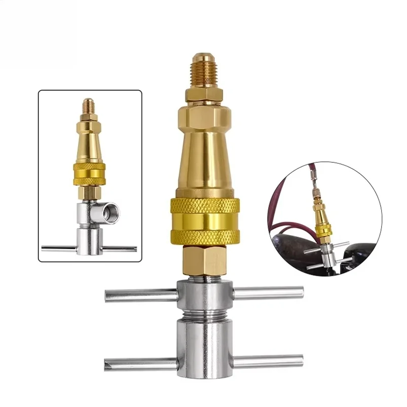Refrigerator Fluorine Filling Quick Connector Tool 1/4 