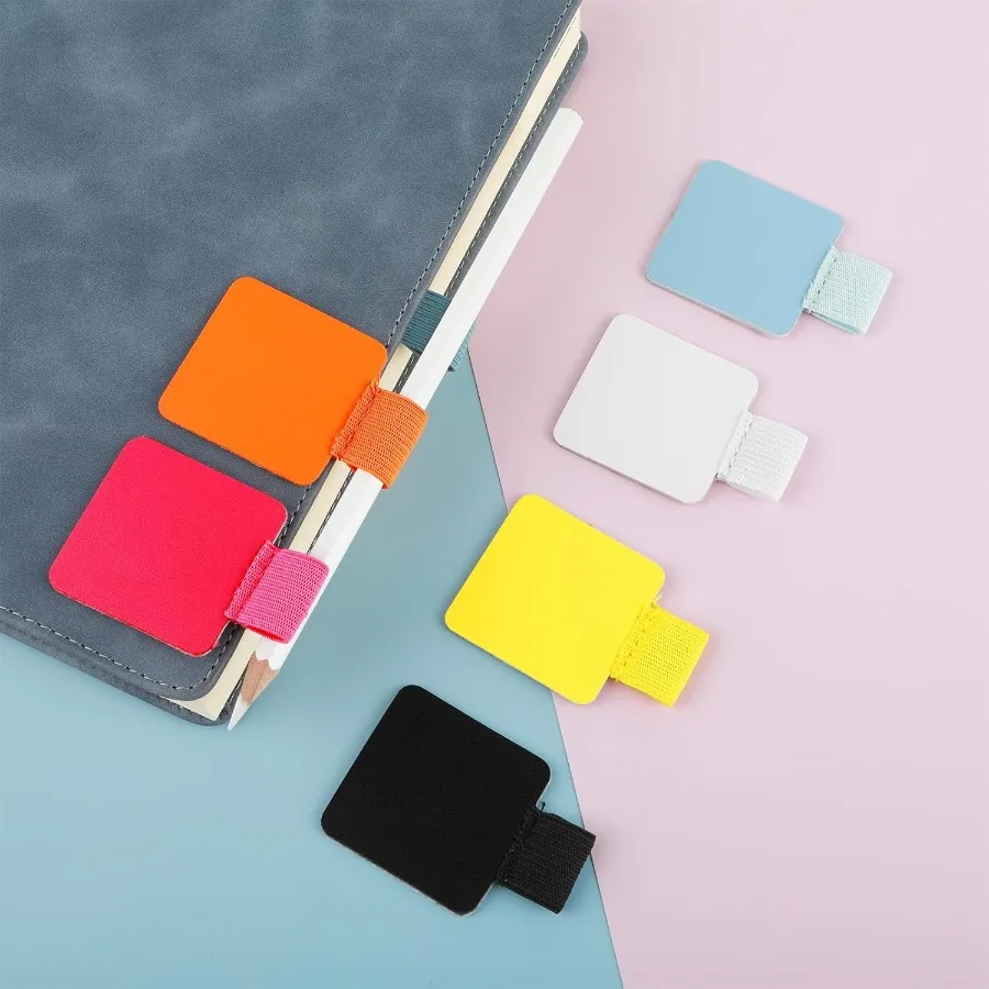 6 حزمة من حوامل حلقة القلم ذاتية اللصق من الجلد حامل القلم الرصاص المرن حامل القلم الملون وسادة التحريك مصممة لأجهزة الكمبيوتر المحمولة Jourls D #3