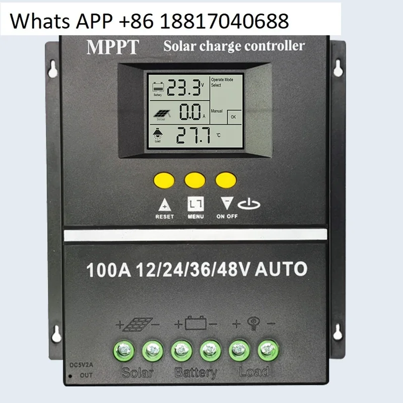 MPPT Solar Controller Automatic Universal 12V24V36V48V Lithium Battery Photovoltaic Panel Charger