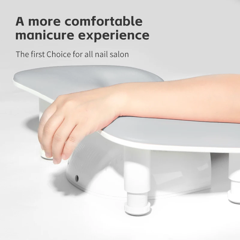 U-vormige manicure-armsteun voor nagels Tech PU-leren handstandaardsteun voor manicures Comfortabele manicure-nagelhandsteunkussen voor manicures Kantelbaar handkussen met nagelpad Zachte handsteun voor nagelarmkussen