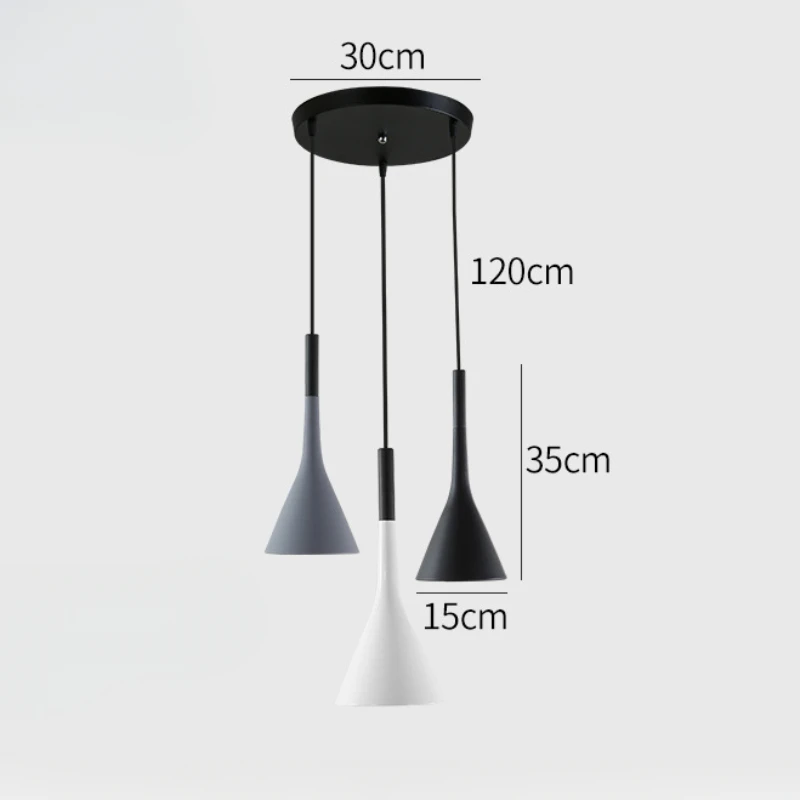 Imagem -03 - Indoor Alumínio Led Pendant Light Chandelier Combinação Cabeças Lâmpada Luminária para Restaurante Bar Coffee Shop Home Decor Nordic