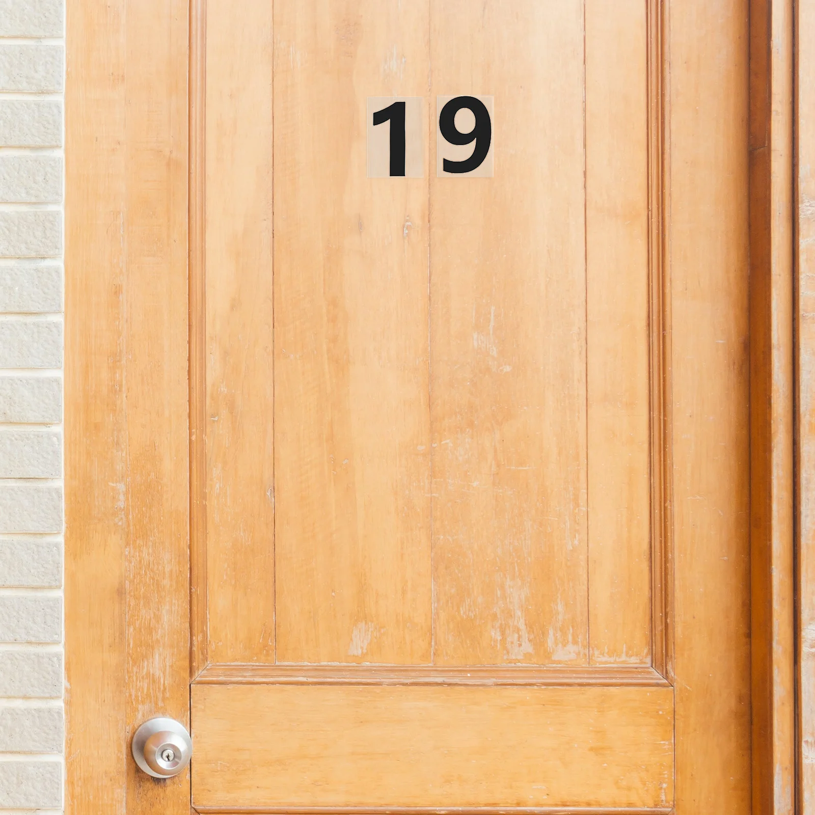 

3 set 3 Sets Adhesive Number Stickers Waterproof Mailbox Address Labels Self- Apply Indoor Outdoor Use