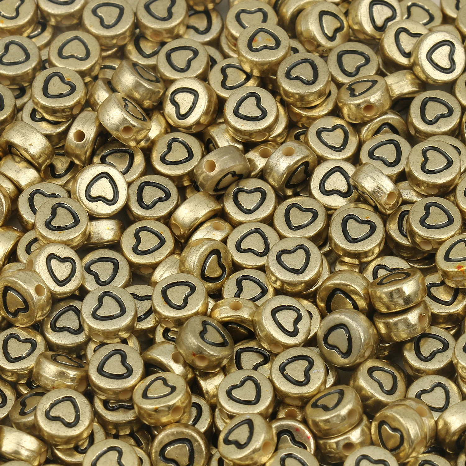 100/200/300/500PC Gemischte Weiße Buchstaben Acryl Perlen Runde Flache Alphabet Perlen Für Schmuck Handgemachte diy Armband Halskette