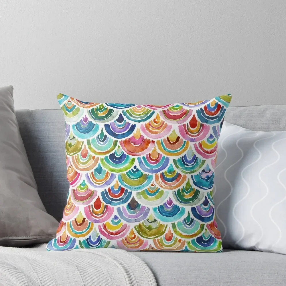 STRANGEBOW Rainbow Scallop Deep Throw Pillow Cushions For Decorative Sofa Sofa Covers pillow