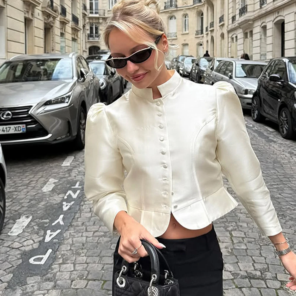 

Tuularose Fashion Women Jacket Elegant Solid Single Breasted High Street Jacket Coats Luxury Party Commuter Chic Female Outwear