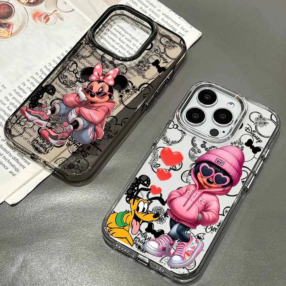 

Disney Mickey Mouse Phone Case For Google Pixel 10 9A 9 8A 8 Pro XL Transparent Soft TPU Cover Creativity Shell