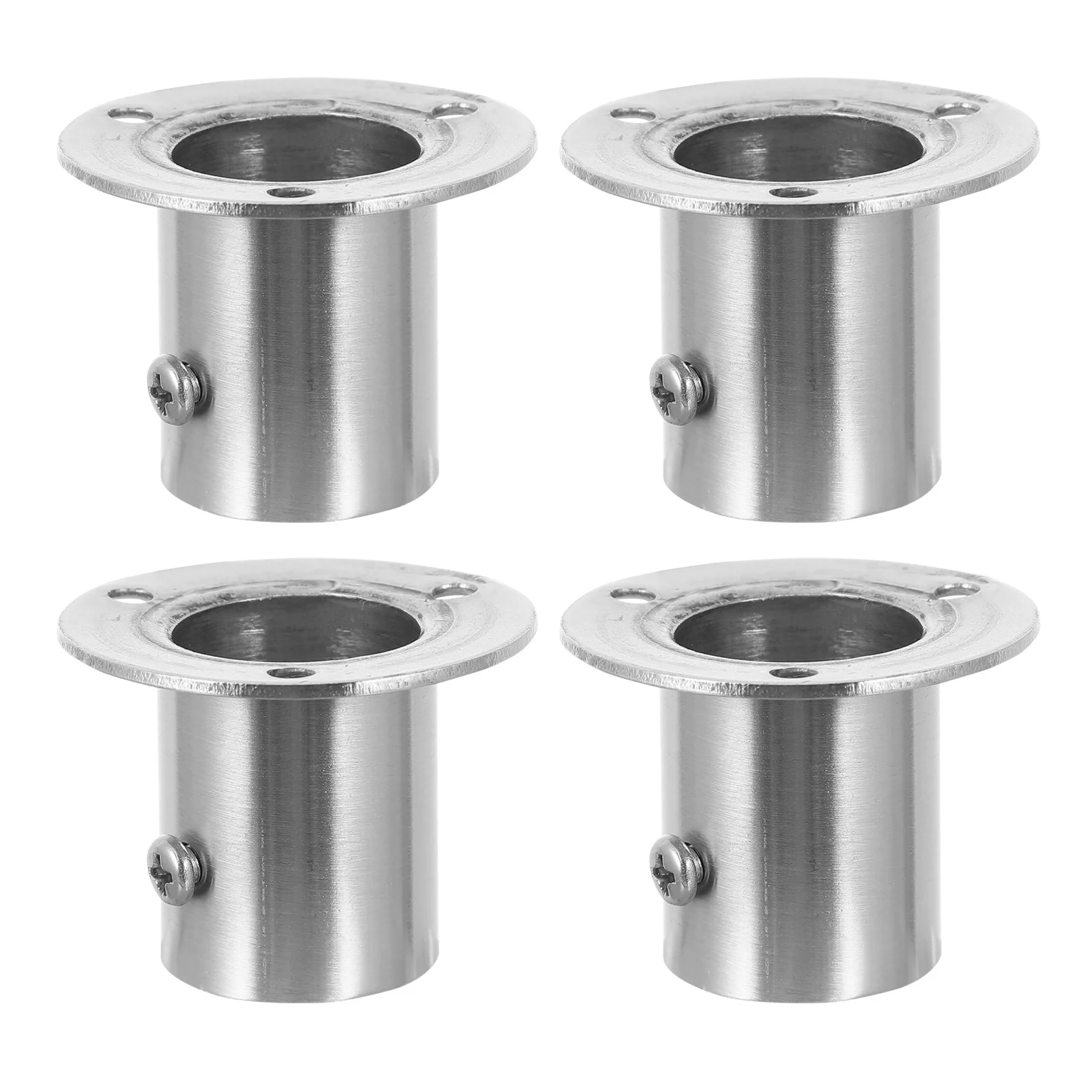 4 قطعة خزانة من الفولاذ المقاوم للصدأ قضيب المقبس قابل للتعديل خزانة شفة حامل دعم قوي للمطبخ شرفة الحمام