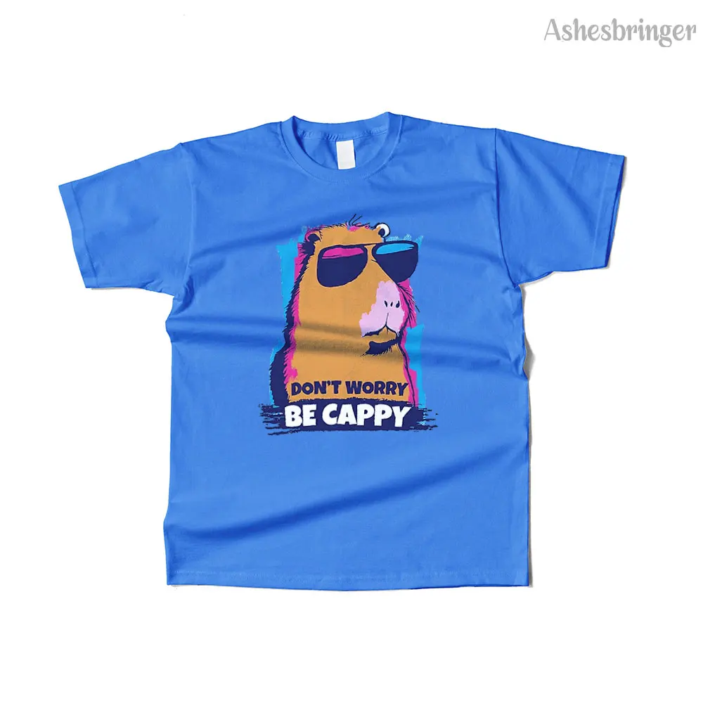 

Mens Cotton Be Cappy Graphic Funny T Shirt Street Casual Style Tee for Men and Women