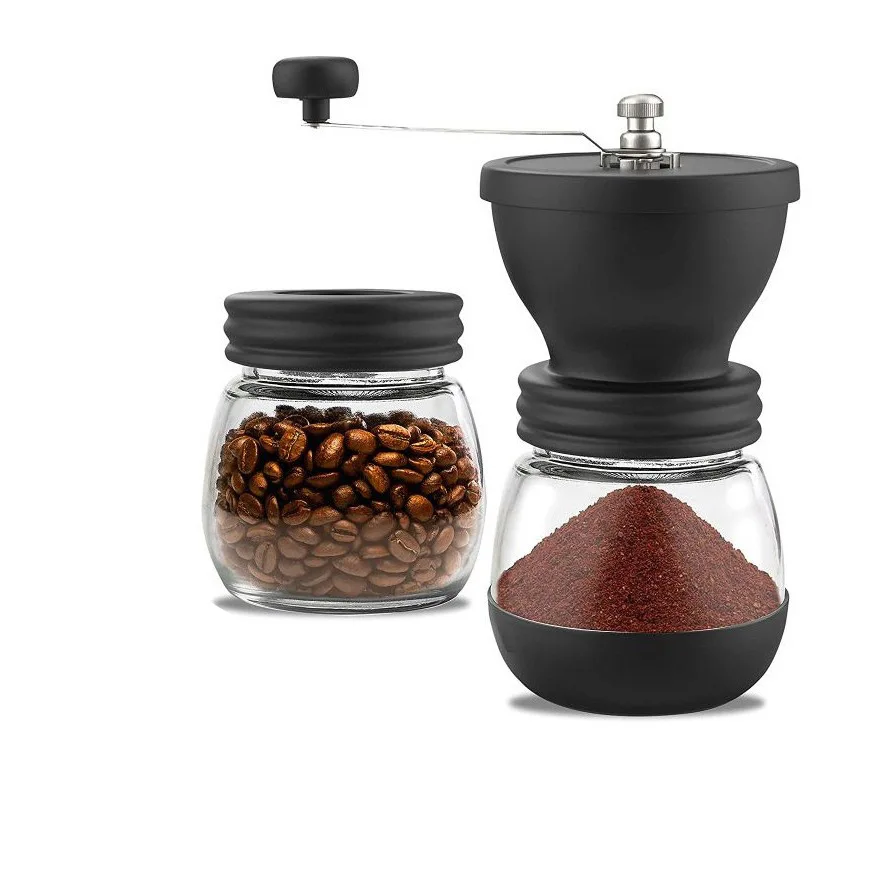 Portable Manual Coffee Machine Grinder Adjustable Ceramic Burr Mill Hand Crank Household Crusher Coffee Bean Tools