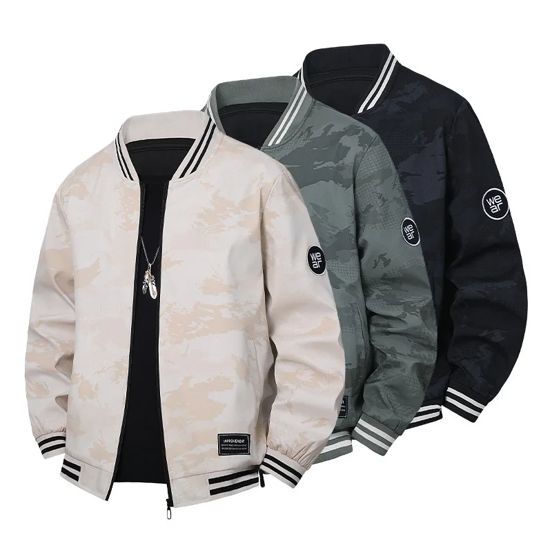 

Профессиональные мужские пальто, осенняя коллекция 202, ветровка в университетском стиле, водонепроницаемая уличная бейсбольная куртка