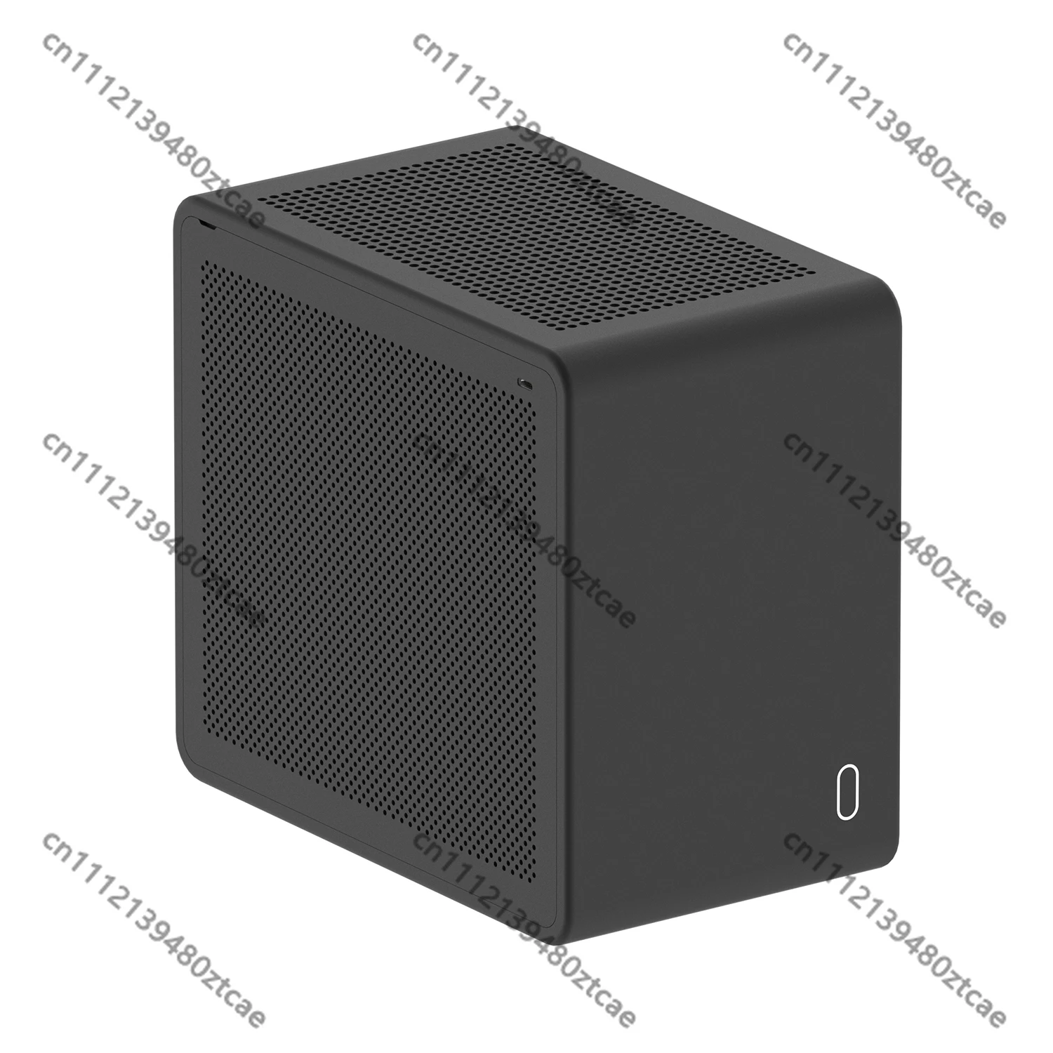 All-Aluminum Alloy Integrated Molding ITX Case, MQ6 A4-Sized Mini Desktop Chassis, Compact SFF Gaming PC Case for Home Office