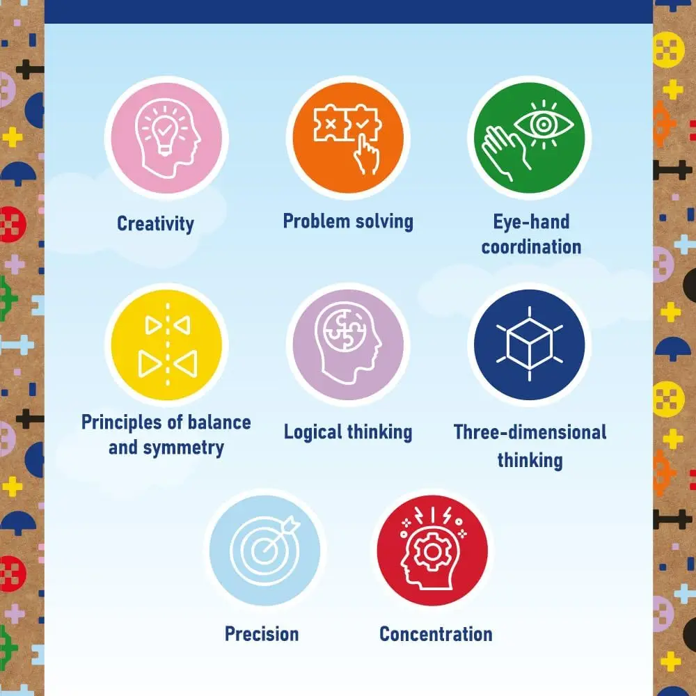 Connect: Basic Girl Brick Set – 70 Ziegelsteine in verschiedenen Formen, kreatives Spielzeug für Erwachsene und Kinder ab 4 Jahren