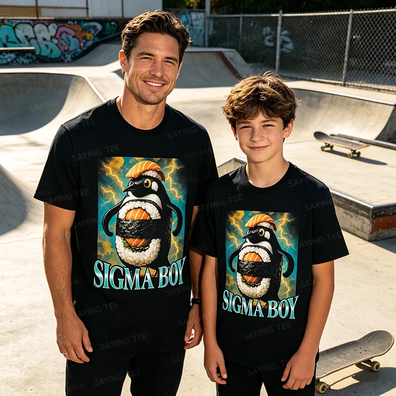 Sigma Boy Y2k Personality Brainrot Lustiges Bootleg T-Shirt Grafik-Bekleidung Humor Weiche Baumwolle Kurzarm-Shirt mit Spruch Neuartiges Geschenk – Detail 4