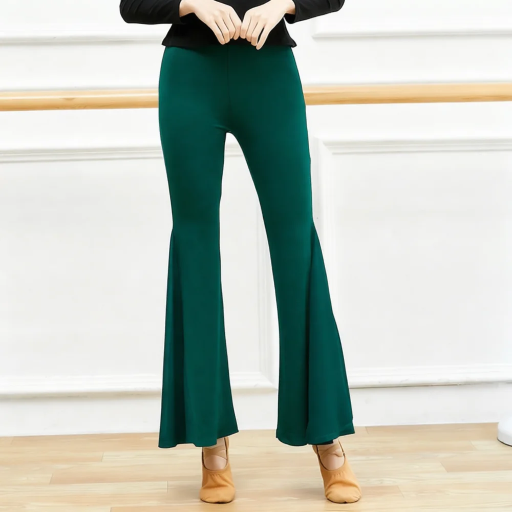 Women Modal Wide Leg Flare Pants Adult Classical Ballet Training Trousers Professional Dance Exercise Bottoms Apparel
